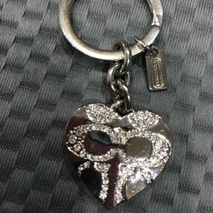 Coach pave keychain